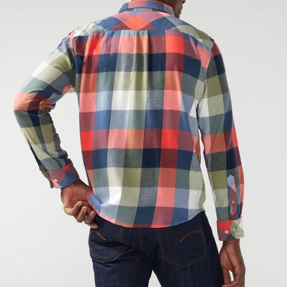 Chubbies The iPlaid Flannel Multicolor‎ Long Sleeve Button Down Shirt Sz L - Picture 2 of 12